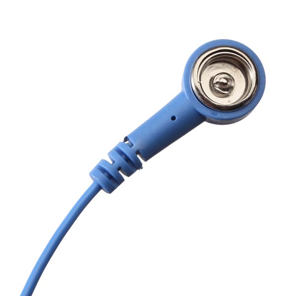 ESD Static Discharge Wrist Strap With 10mm Snap 1.8m X 2.5mm PU Cord