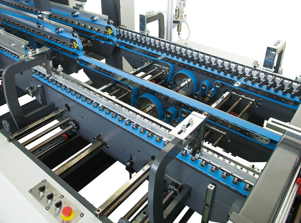 300-800gsm Five Layer Corrugated Carton Folder Gluer Automatic Folder Gluing Machine