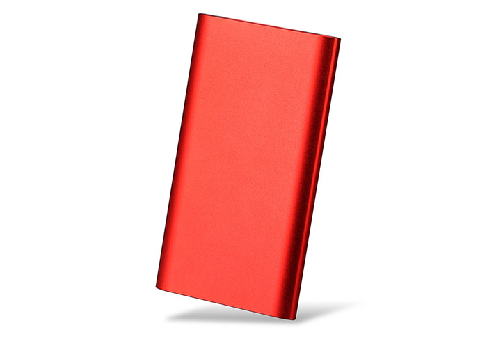 Various Color 5000mAh Slim Metal Power Bank For IOS / Android Phone