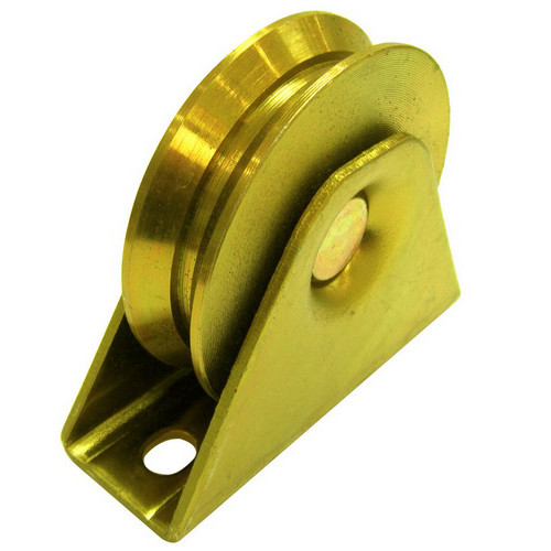 Q235 Y Groove Sliding Gate Wheel Zinc Plated Silver