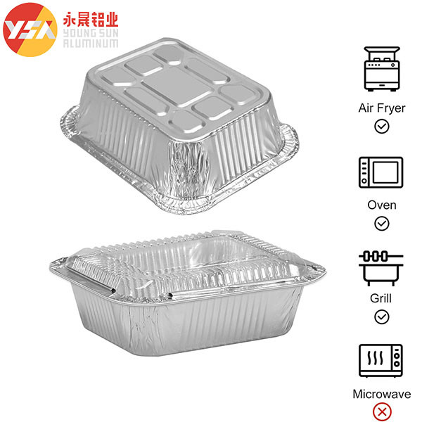 Foil Takeaway Containers with Lids Foil Chafing Dish Foil Platter Trays