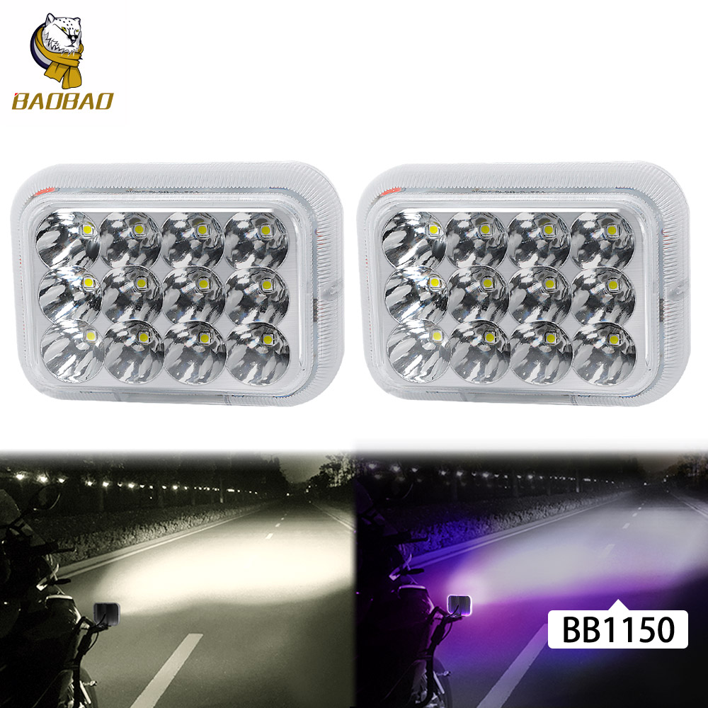 12 Beam 18W Mutiple Flash High Bright Motorcycle Work Light LED Spotlight