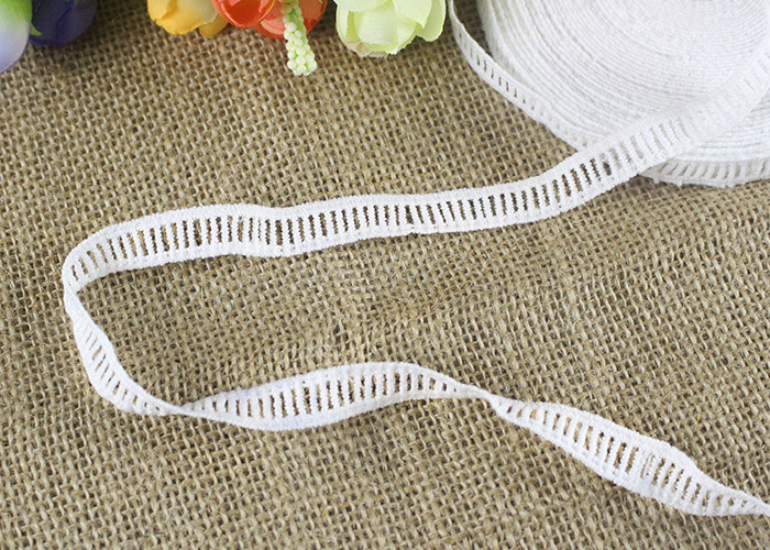 Polyester Ladder Water Soluble Chemical Lace Trim By The Yard Good Color Fastness
