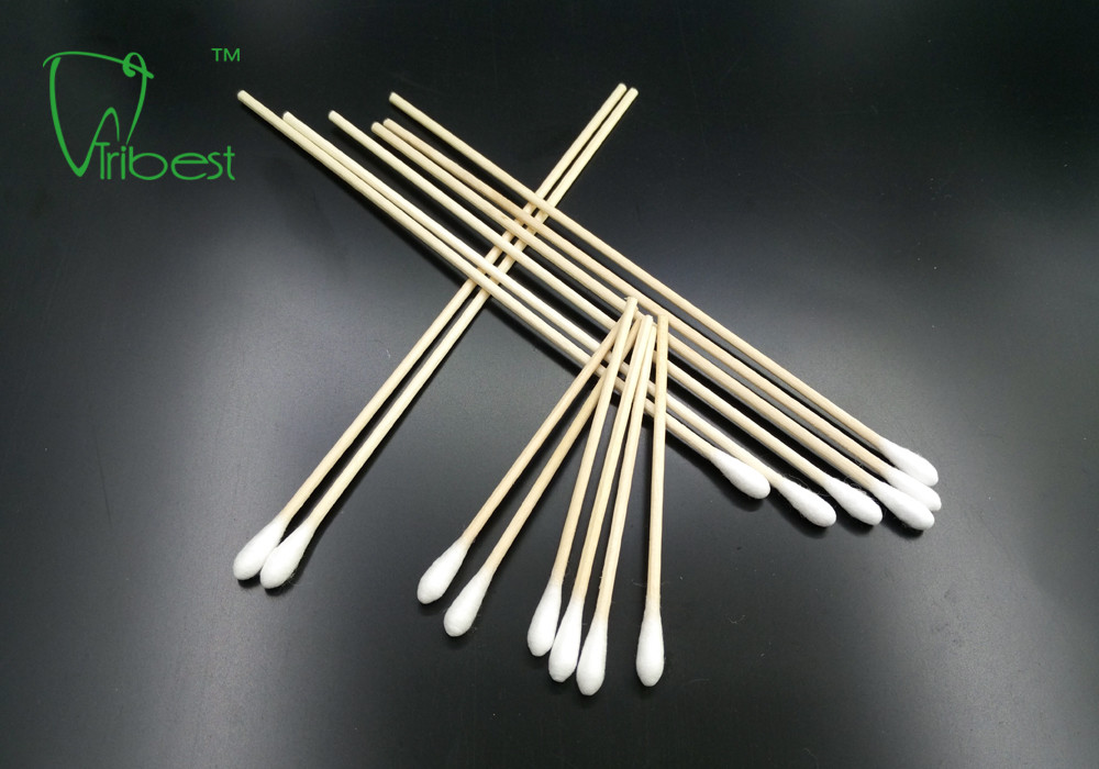 6 Inch Sterile Cotton Tipped Wood Applicators