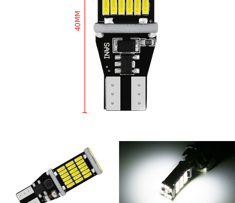 Universal Car Led Tail Light And Turn Signal bulbT15 4014 45smd 12-24V