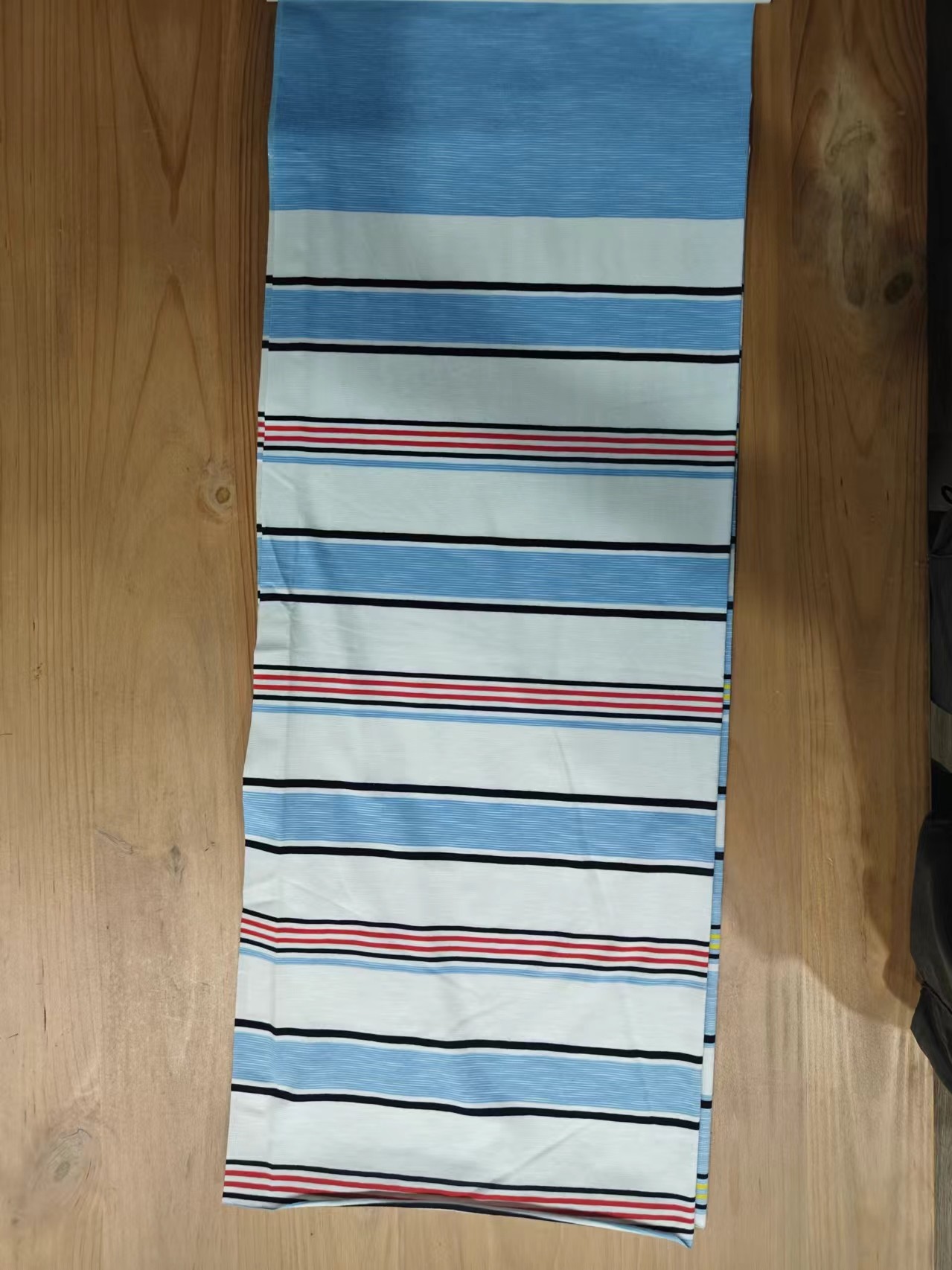 Breathable Comfortable Natural And Durble Striped Knit Fabric For T-Shirt