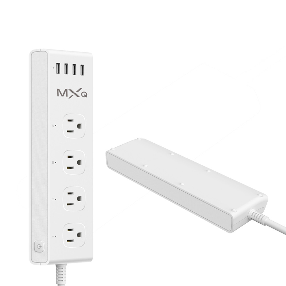 App Controlled Wireless Smart Power Strip ABS Material With 4 Usb Charging Socket