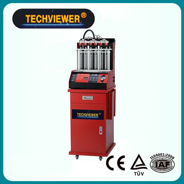 6 Injectors Fuel Injector Tester & Cleaner With Built - In Ultrasonic Bath