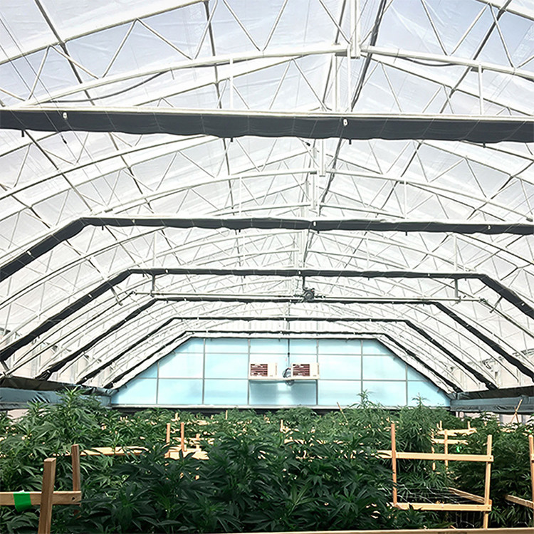 Agricultural Curtain Fabric Blackout Greenhouse Autpmatic Control Herb Light Deprivation Greenhouse