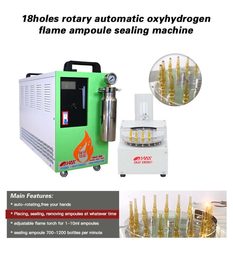 Quartz Ampoule Filling Sealing Machine Auto Rotating Pharmaceutical