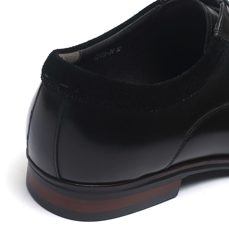 Fashionable Black Lace Up Mens Leather Dress Shoes