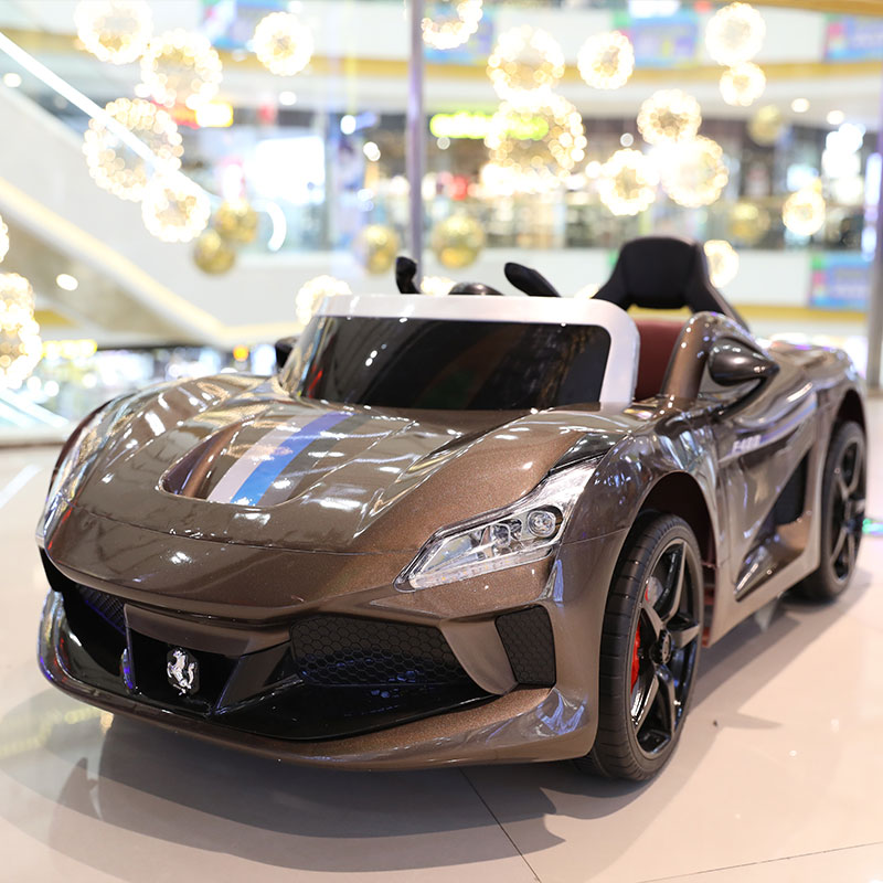 Accepts 12V Battery Double-Door Children's Electric Car with Bluetooth Remote Control