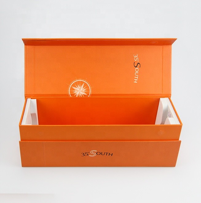 Custom Logo Printed Color Box Magnet Wine Box Gift Packaging Box For Wine Storage