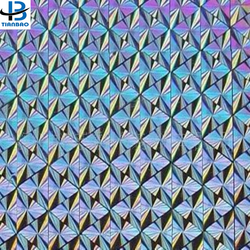 PET Cold Foil Film Aluminum Metalized PET Holographic Film for Exhibition Glitter Film