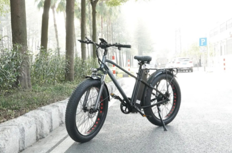 48V 17Ah 7 Speed Electric Fat Tire Bike 750W 26 Inch Electric Mountain Bike For Adults