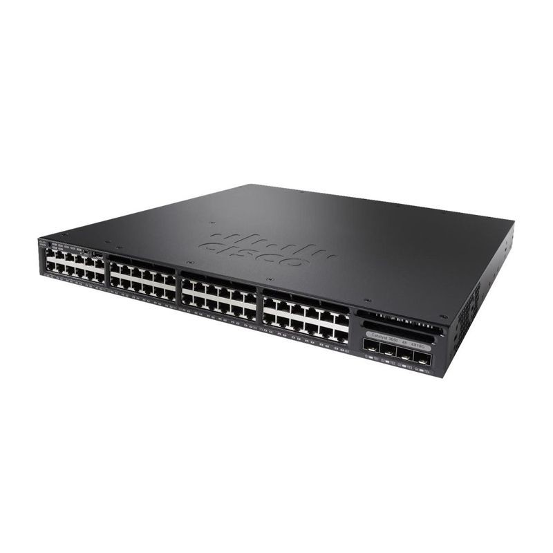 WS C3650 48TD S Catalyst 3650 Switch 8 10 100 1000 Ethernet Ports 2 10G SFP Uplinks Layer 3 Switching IP Base Managed