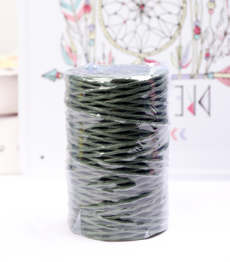 Iron Wired 2mm Paper Rope Eco DIY Twisted Paper Cord Biodegradable
