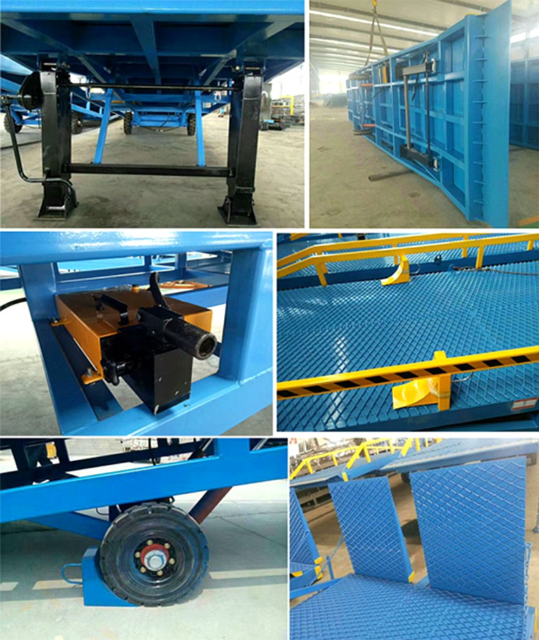 Movable Hydraulic Dock Loading Ramp with 15 Tons Load for Warehouse