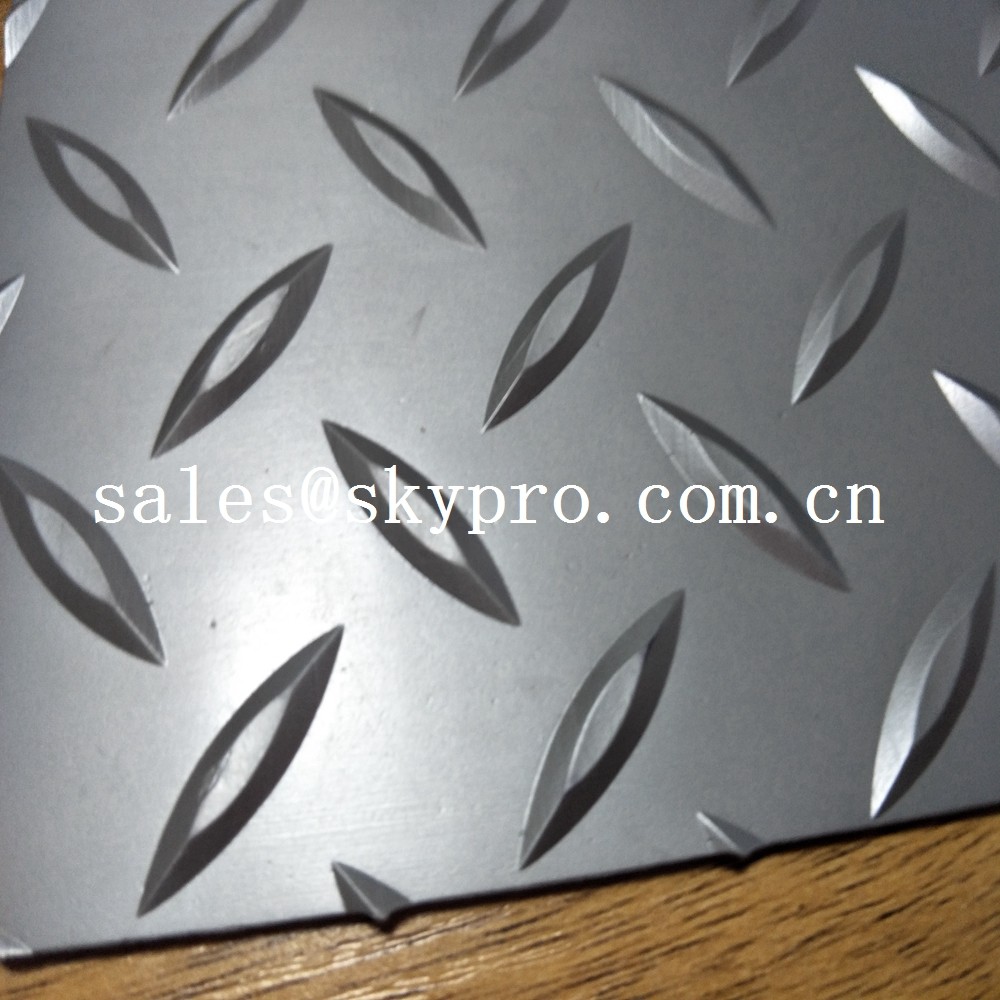 Fireproof dot pattern Plastic Sheet grey PVC mat durable matt floor covering car floor mat