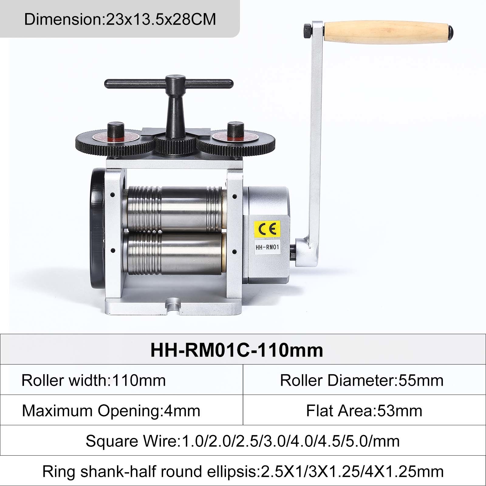 Steel Rolling Mills Machines Manual Hand Crank Tableting 110/130mm