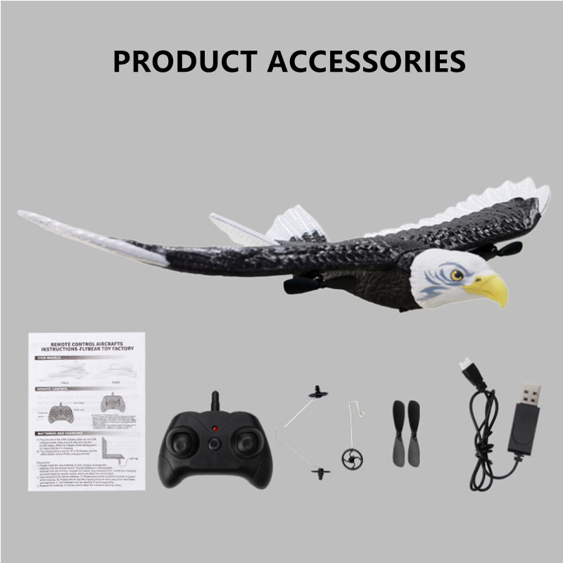405mm Simulation Wingspan Flying Eagle Aircraft 2.4g Radio Control Plane for Entertainment