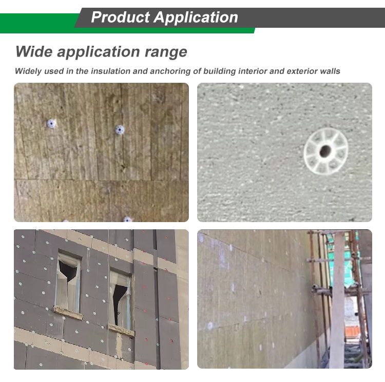Hdpe Shooting Wall Insulation Anchors Nails For Insulation Fasteners Fixing 48MM Length Steel
