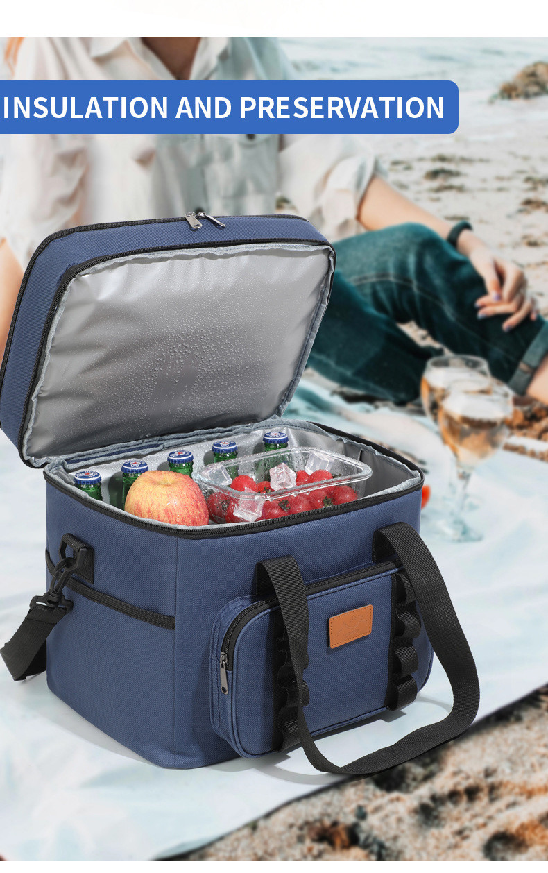Insulated Lunch Bags Large Capacity Waterproof Double-Layer Insulated Bags Keeps Heat and Freshness