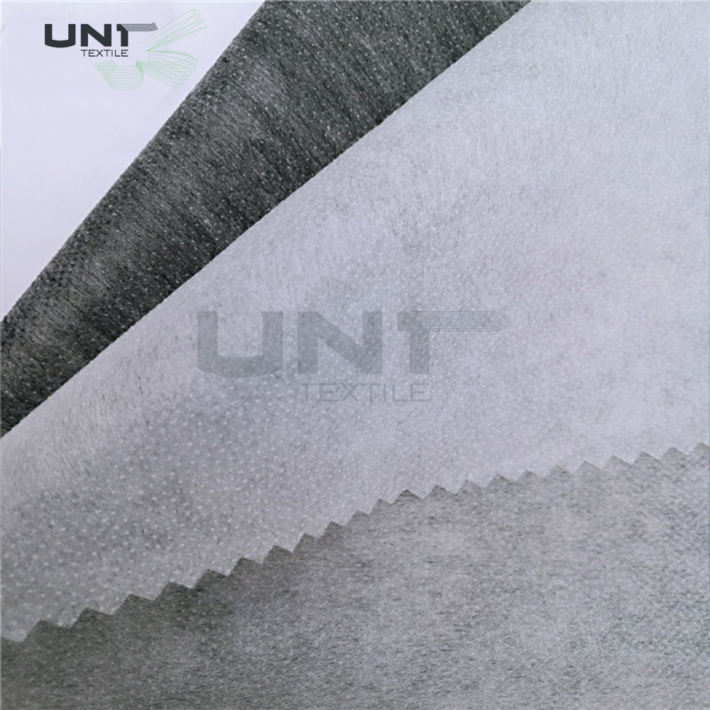 Polyester Double Dot Non Woven Interlining Rolls For Bonding Clothing