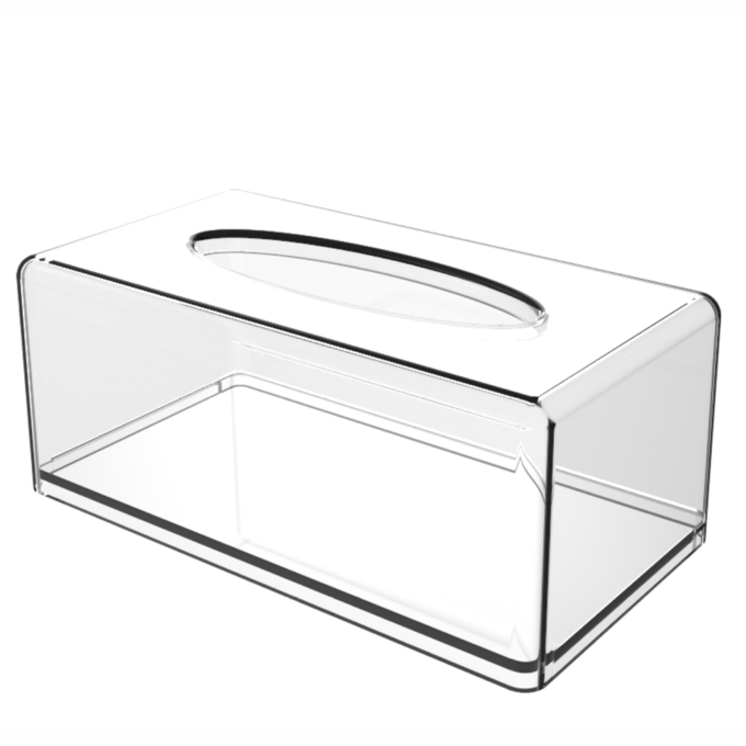 Wholesale Desktop Transparent Creative Acrylic Tissue Box For Restaurants And Hotels