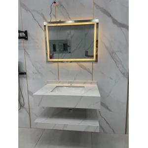 Shallow LED Mirror Cloakroom Vanity Unit 500mm High End