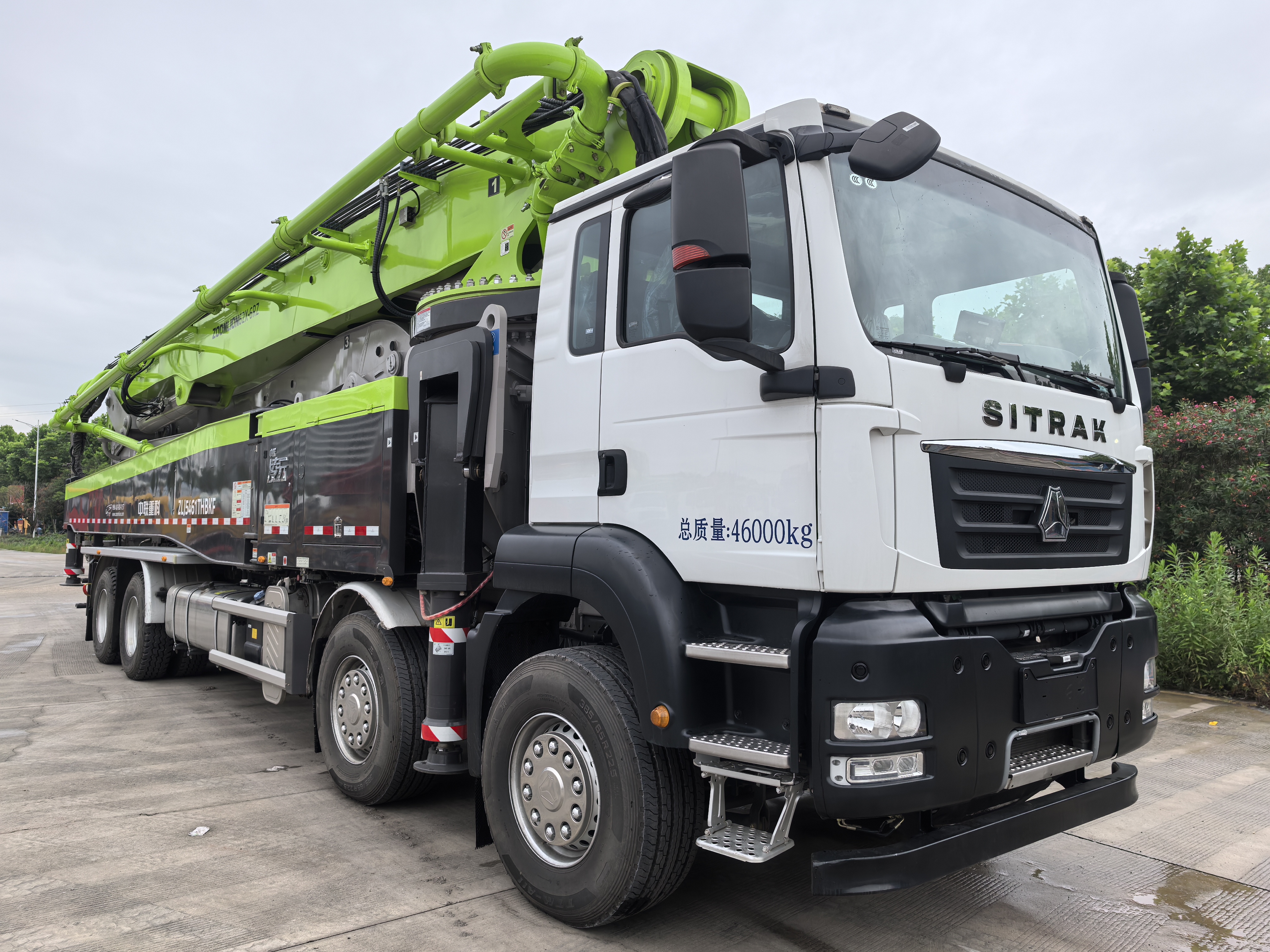 4 Axles Concrete Boom Pump Truck new 2025 Zoomlion 62meter With Sitrak Chassis