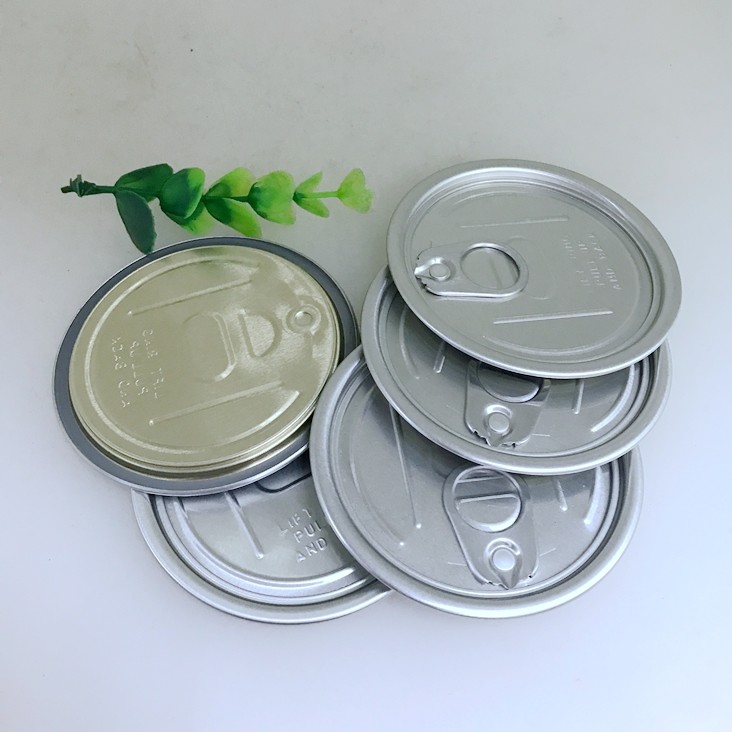 73mm 300# Aluminum Easy Open Can Lids For Canned Food