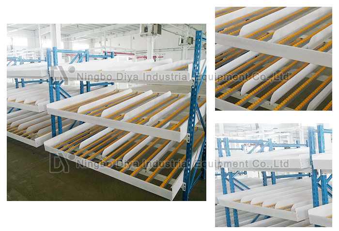 Rolling Fluent Stacking Rack System Shelf Storage Warehouse Rack For Display