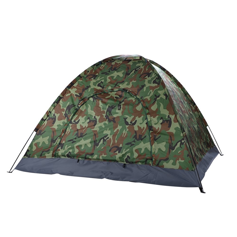 1-2 Person Camping And Hiking Gear Waterproof 2 Man Camo Tent