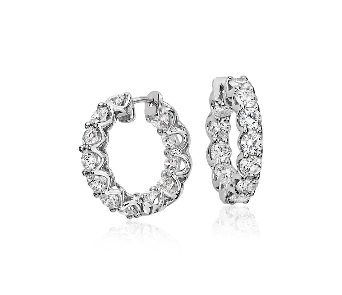 Jewelry Type EARRINGS 18K Gold Plated CZ Sleeper Hoop For Women's 925 Sterling Silver