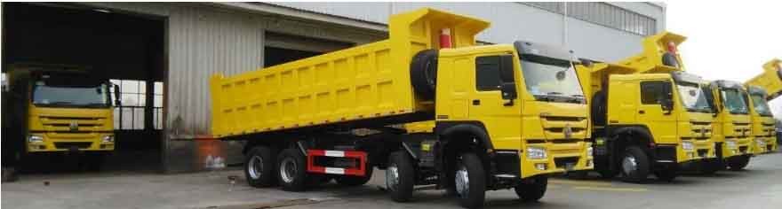 10 Wheel Red 6x4 371HP Sinotruk Howo Cargo Truck