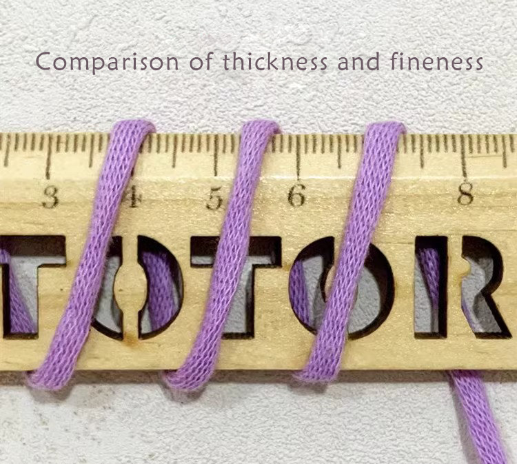 70% Cotton 30% Nylon Core Tape Yarn For Crafting And Crochet Beginners