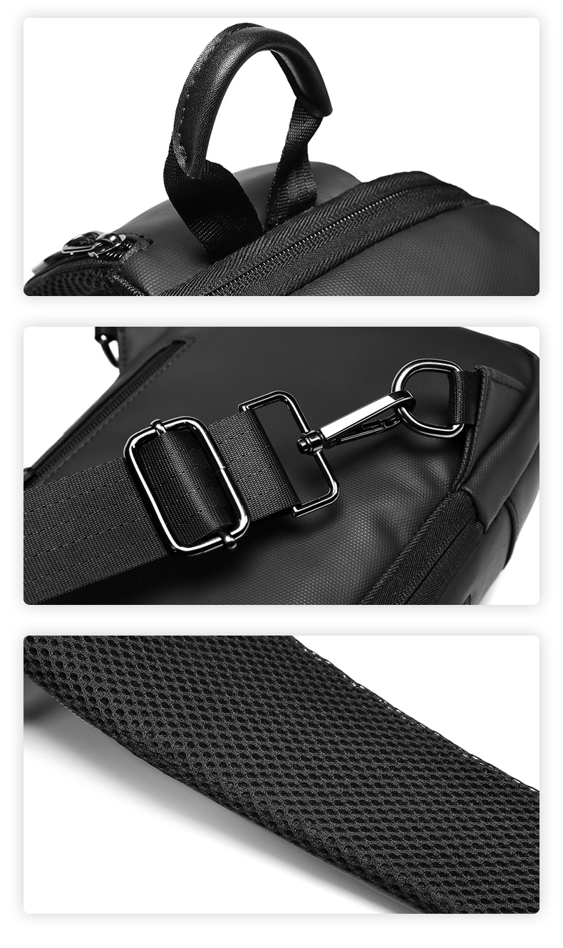 MingLu Anti Splash Fabric Men'S Single Strap Backpack Male Sling Bag