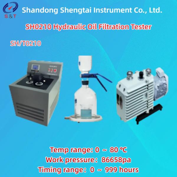 Vacuum Pump Hydraulic Oil Filtration Tester Work Pressure 86658pa Digital Timer SH/T0210