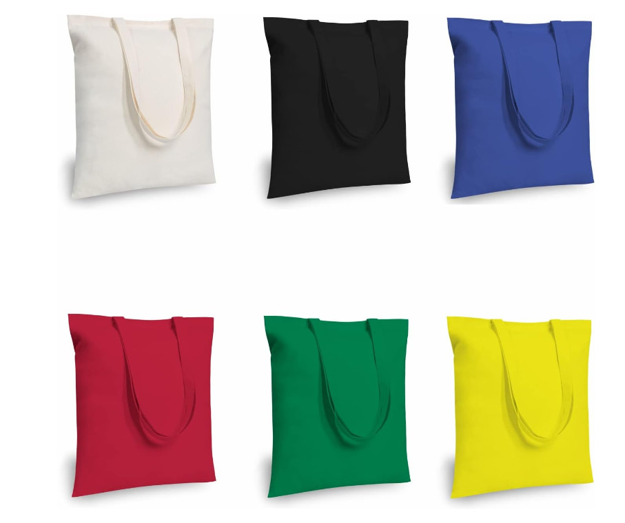 GiftExpress black cotton tote bag Crafting DIY Projects Bridesmaids Reusable Grocery