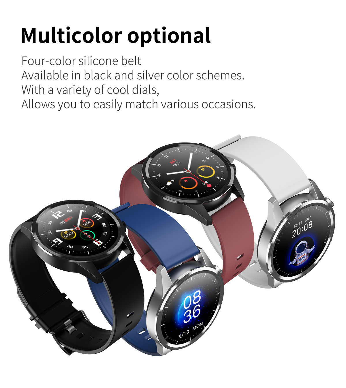 HS6620D IP67 Touch Screen Bluetooth Calling Smartwatch For Adult