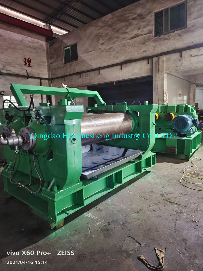 450V Second Hand Used Rubber Open Mill Two Roll Mixing Mill Machine