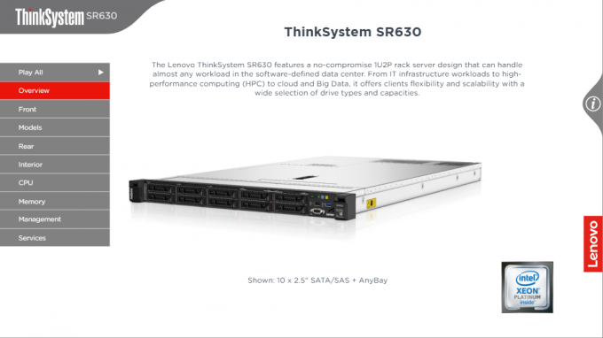 PCIe SR630 Thinksystem Lenovo GPU Server XClarity Systems Management