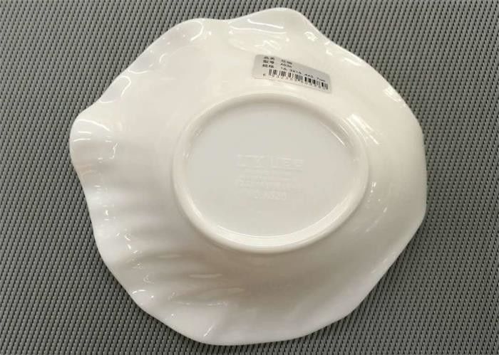 Flower Shape Unbaked Porcelain UNK Dessert Bowl Diameter 15cm Weight 208g