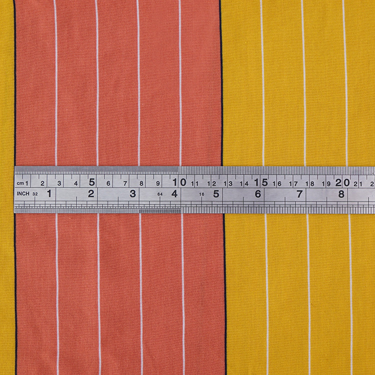 Moisture Wicking And Healthy And Breathable Striped Knit Fabric For Casual Wear