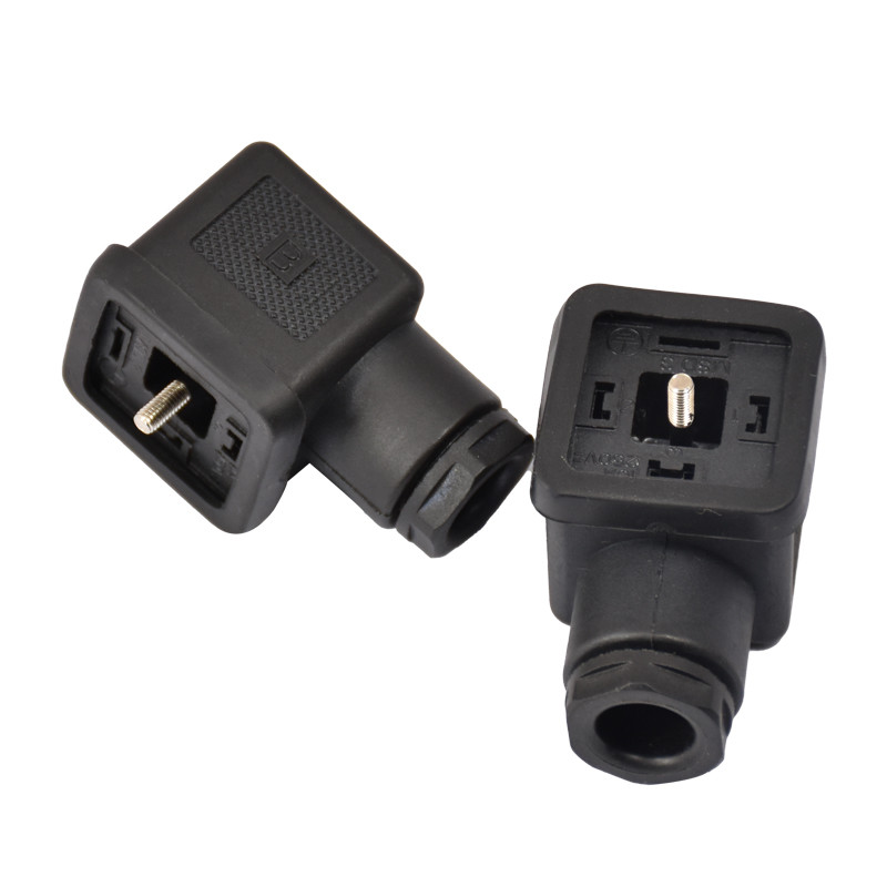 18mm Solenoid Valve Connector Types A Size Male MCX Connector For Hydraulic / Air Powered Valves Connect
