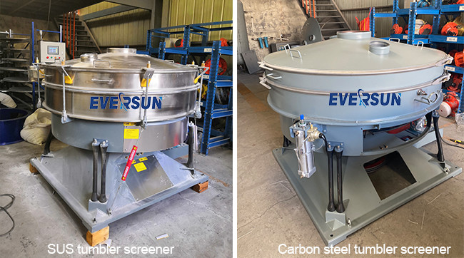 Food Industrial Grade Tumbler Screener Machine Sieving Process For Corn Vegetable Seed