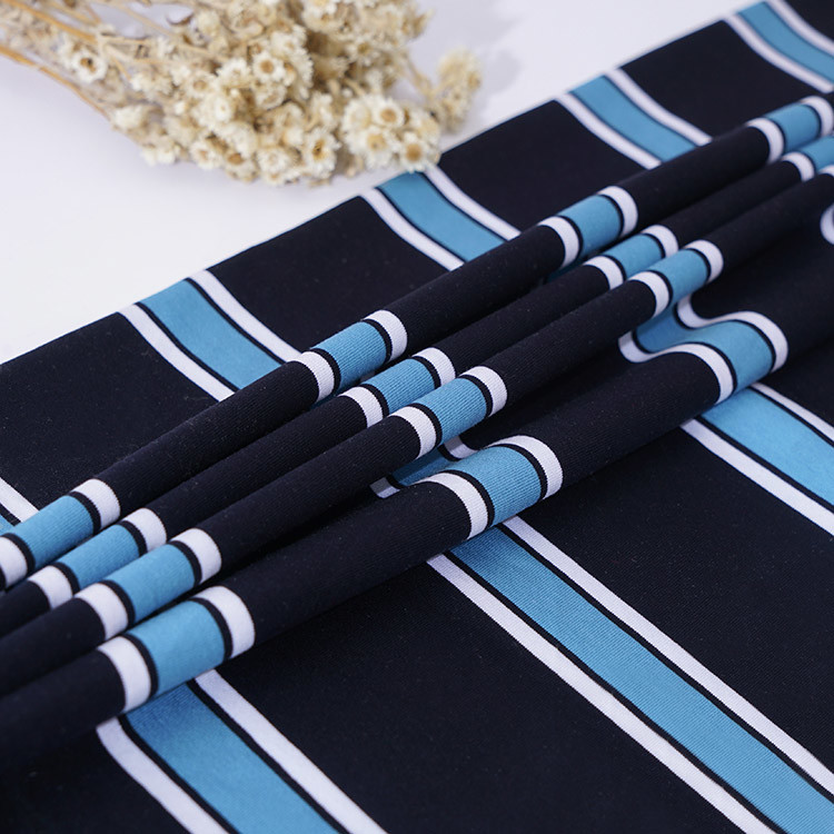 100% Cotton Single Jersey Fabric Yarn Dyed 175gsm For Business Attire
