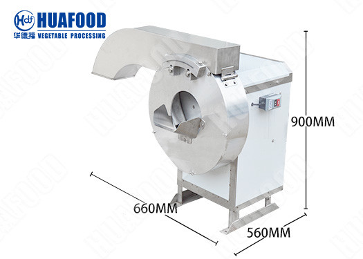 380V Three Phase Commercial Vegetable Cutter , Manual Potato Chips Cutting Machine