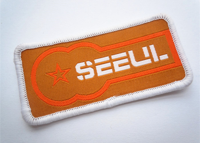 Decorative Embroidered Number Patches Polyester For Apparel Dress